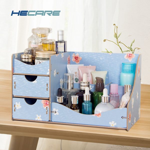 Wooden Cosmetic Organizer Home Makeup Organizer