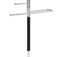 King's Brand Wood & Metal Suit Valet Rack Stand Organizer
