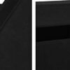 Black Double Laundry Hamper with Lid