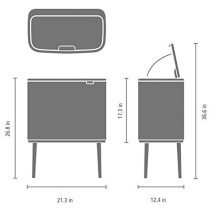 Brabantia Bo Trash Can Matt Steel