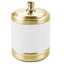 Storage Organizer Canister Jar for Cotton Balls, Swabs