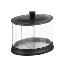 iDesign Gina Divided Canister – Sleek Storage for Bathroom & Beyond 🛁