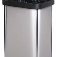 Extra Capacity Stainless Steel Step Trash Can with Clorox Odor Protection - 20 Gallon