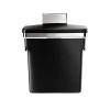 10 Liter / 2.6 Gallon In-Cabinet Trash Can – Heavy-Duty Steel Body, Black | Compact & Efficient