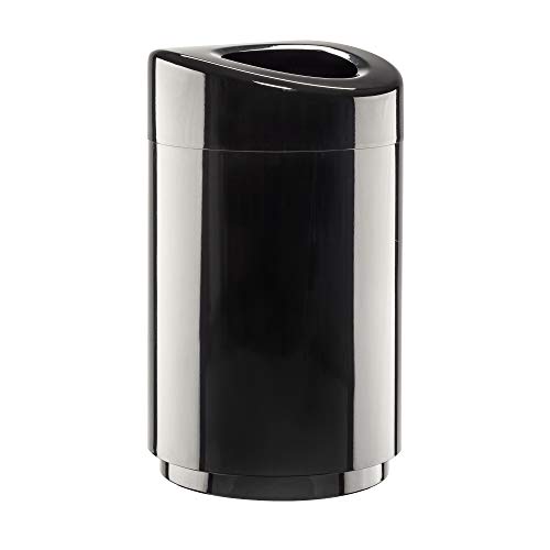 Open Top Trash Receptacle with Liner 30 Gallon Capacity