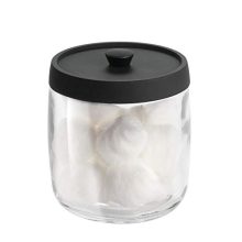 mDesign Bathroom Vanity Glass Storage Organizer Canister