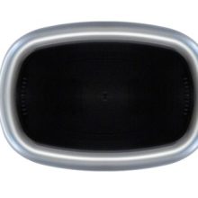 iTouchless 16 Gallon Oval Open Top Trash Can