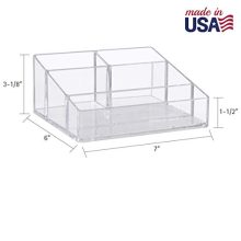 STORi Clear Plastic Vanity Makeup Organizer
