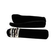 Mooca Black Velvet Bracelet Bangle Watch Roll