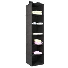 6-Shelf Hanging Clothes Storage Box Collapsible