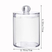 AXX Qtip Dispenser Apothecary Jars Bathroom - Qtip Holder Storage Canister