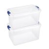 Homz Plastic Storage, Modular Stackable Storage Bins