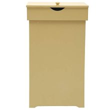 Country Style Garbage Can Wooden Trash Can