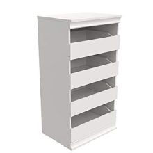 Modular Closet Storage Stackable Unit with 4-Drawers
