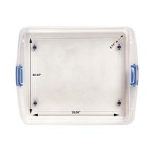 Homz Plastic Underbed Storage, Stackable Storage Bins