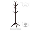 Lavish Home Modern Freestanding Wooden Tree-Hallway Entryway