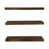 Rustic Farmhouse 3 Tier Floating Wood Shelf