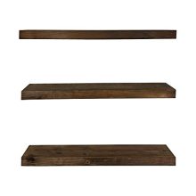 Rustic Farmhouse 3 Tier Floating Wood Shelf