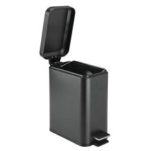 mDesign 1.3 Gallon Rectangular Slim Profile Steel
