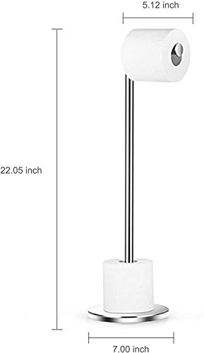 Naturous Freestanding Toilet Paper Holder Stand with Storage