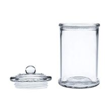 Apothecary Jars with Lids, Clear Canisters Set Bathroom Storage