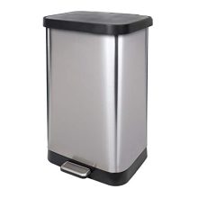 Extra Capacity Stainless Steel Step Trash Can with Clorox Odor Protection - 20 Gallon