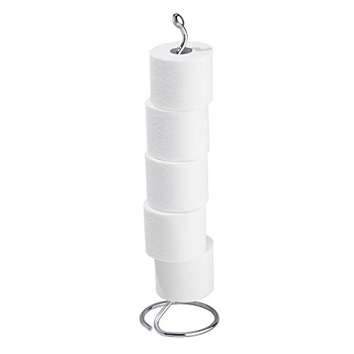 iDesign Orbinni Metal Toilet Tissue Roll Reserve for Bathroom