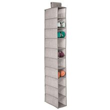 mDesign Soft Fabric Closet Organizer - Holds Shoes