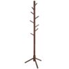 VASAGLE Coat Rack, Solid Wood Coat Stand