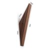 Pack of 4, Minimalist Design, Black Walnut Wood