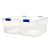 Homz Plastic Storage, Modular Stackable Storage Bins