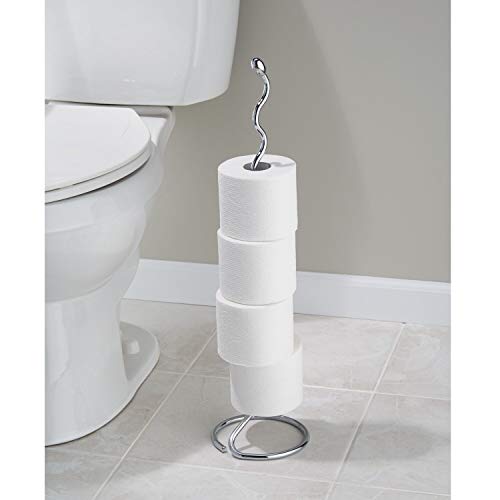 iDesign Orbinni Metal Toilet Tissue Roll Reserve for Bathroom