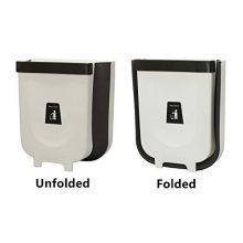 Door Hanging Garbage Can, Over The Cabinet Folding Trash