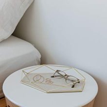 Umbra Prisma Tray, Geometric Plated Jewelry Storage