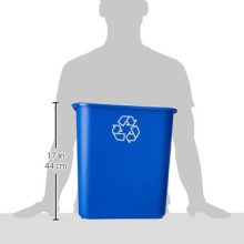 Quart Efficient Recycle Wastebasket Fits Under Desk