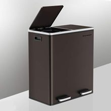 Metal Step Bin with Dual Compartments