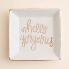Jewelry Dish Square Ceramic Trinket Tray
