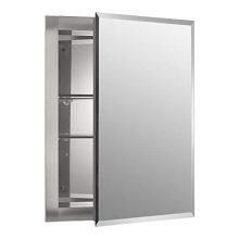16 Inch X 20 Inch Aluminum Bathroom Medicine Cabinet
