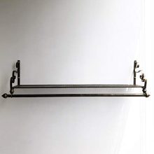 Wrought Iron Coat Rack Shelf Wall Mounted