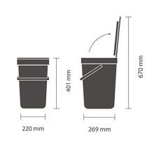 Mint Sort & Go Waste Bin