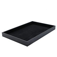 JETEHO Black Velvet Stackable Jewelry Tray