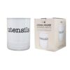 Large White Utensil Holder Kitchen Utensil Crock