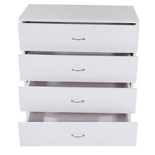 Drawer Chest, MDF Wood 4 Drawer Dresser
