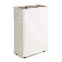 Beige Dirty Clothes Laundry Hamper Corner Bin
