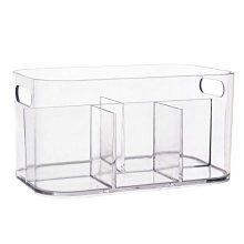 Simplify Your Space: Bliss 5-Compartment Plastic Organizer