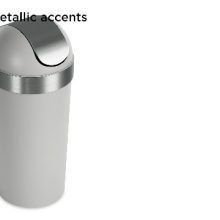 16.5-Gallon Kitchen Trash Lid for Indoor, Outdoor