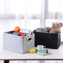Foldable Felt Fabric Storage Basket Storage Bins