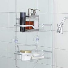Aluminum Shower Caddy Over The Shower Head/Over The Door