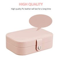Jewelry Box Organiser Small Travel PU Leather