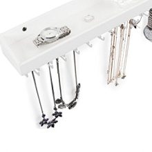 Hanging Jewelry Organizer with 23 Hooks and Shelf - Wall-Mounted Elegance for Your Precious Accessories